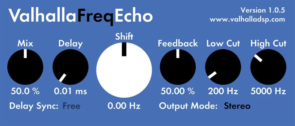 Valhalla DSP - Valhalla Freq Echo | FREE VST PLUGINS