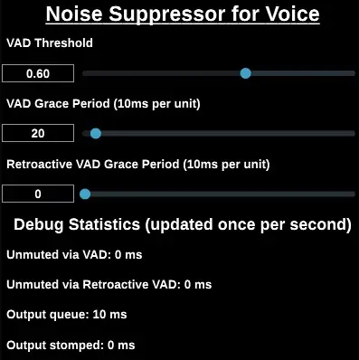 Noise Suppression Plugin