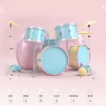 Pop Pink Drums