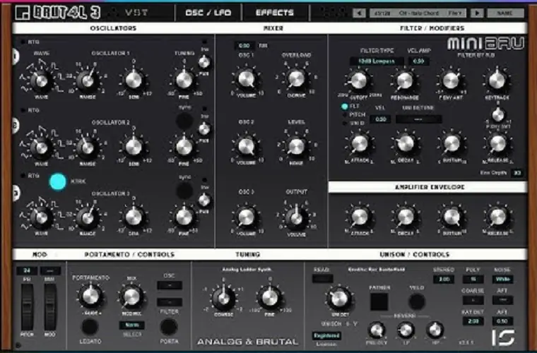 Brut4l (Minimoog Synthesizer) v3.0.1 WiN Brut4l