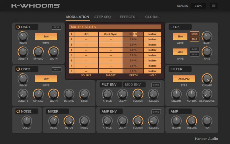K-Whooms (Analogue Synthesizer) v2025 WiN LiNUX K-Whooms