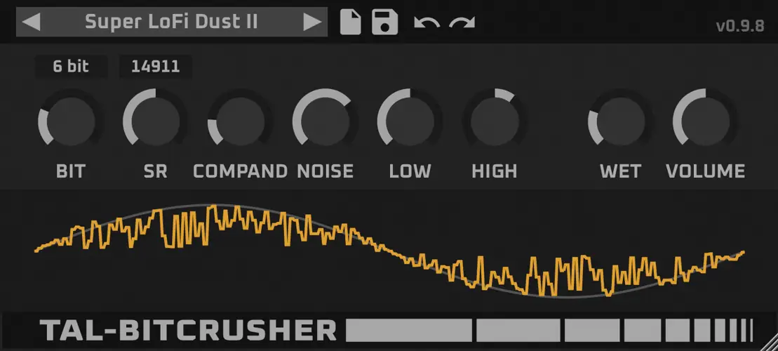 TAL - Bitcrusher - Lo - Fi Plugin TAL-Bitcrusher